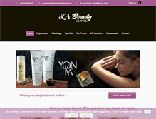 Tablet Screenshot of labeautyclinicclon.com